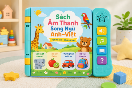 Sách Âm Thanh Song Ngữ Cho Bé Anh–Việt 20 Chủ Đề
